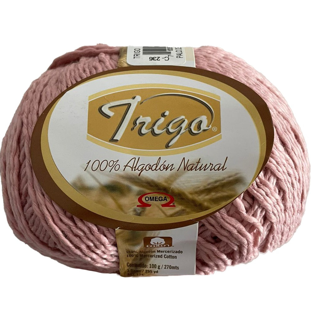 Hilaza Trigo, marca Omega, bolsa con 5 madejas de 100g. - Tejemania todo para el tejido y crochet