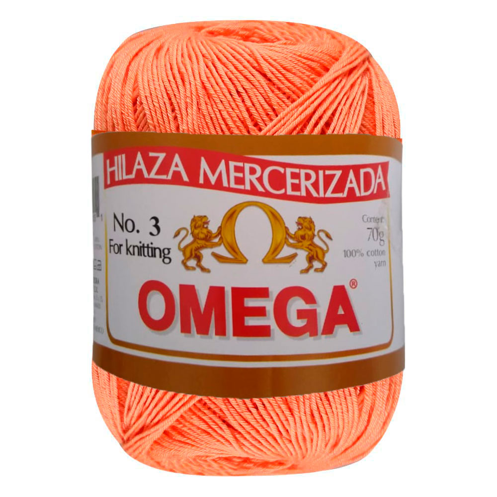Hilaza Omega No. 3, marca Omega, CAJA con 8 madejas de 35g