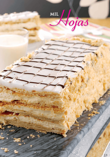 Mil Hojas Postre Napoleon Receta Original Postre Pastel Mil Hojas