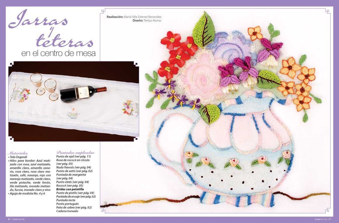 Bordado con Hilo 52 - Floral - Formato Digital - ToukanMango