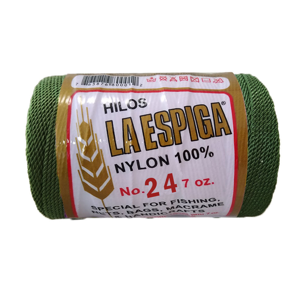 Hilo La Espiga No.24, marca Omega,  PAQUETE con 4 TUBOS de 200g con 125m