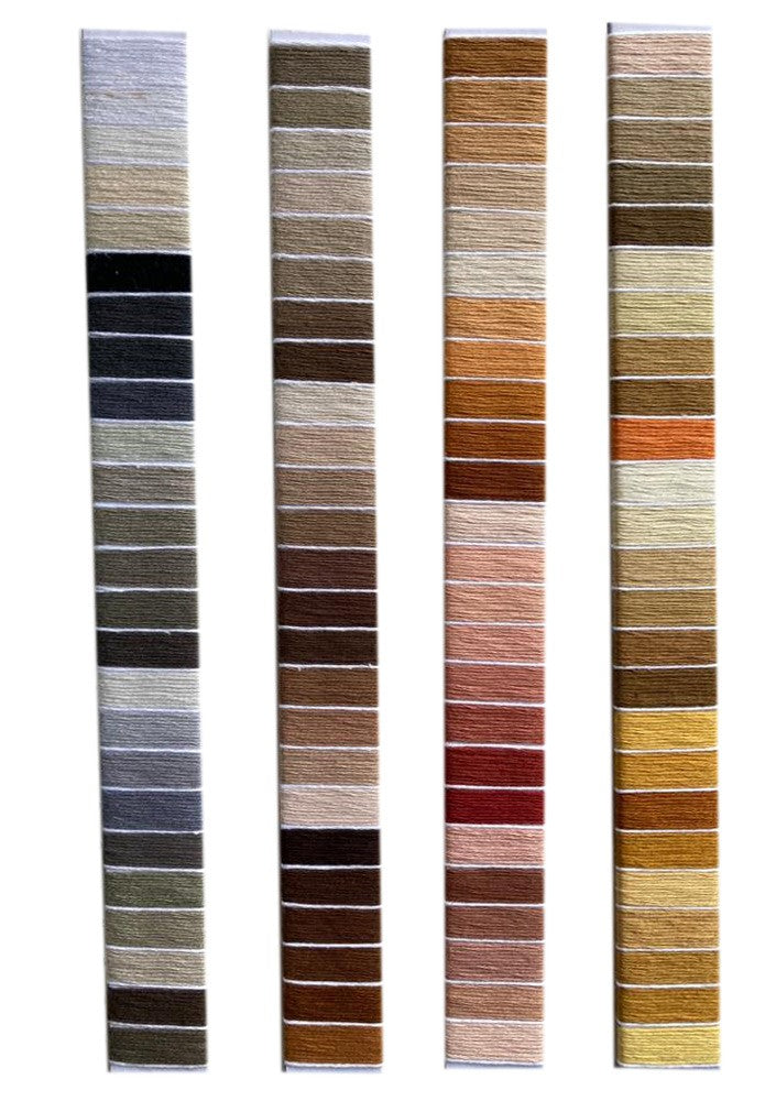 Hilo Vela para bordar marca OMEGA, colores 1-172, MADEJA de 8 mts.