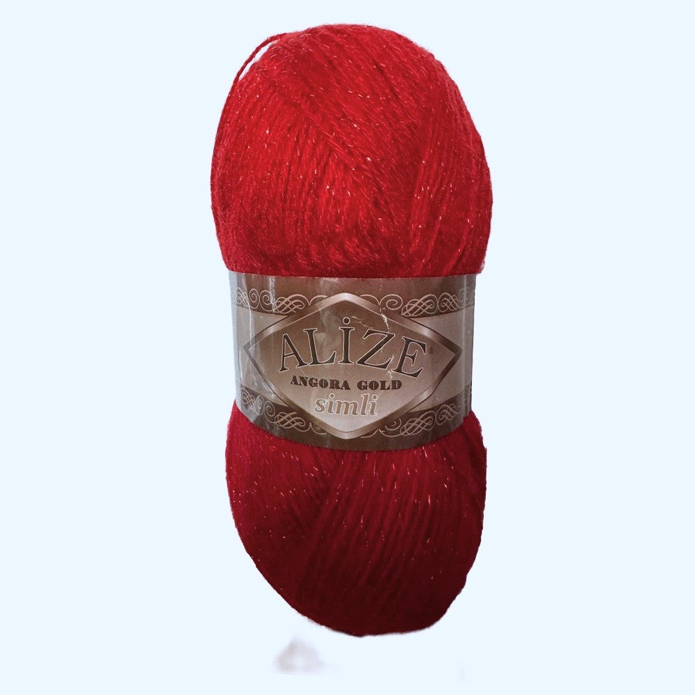 Angora Gold Simli, marca Alize, MADEJA 100 grs o 500 mts ⭐