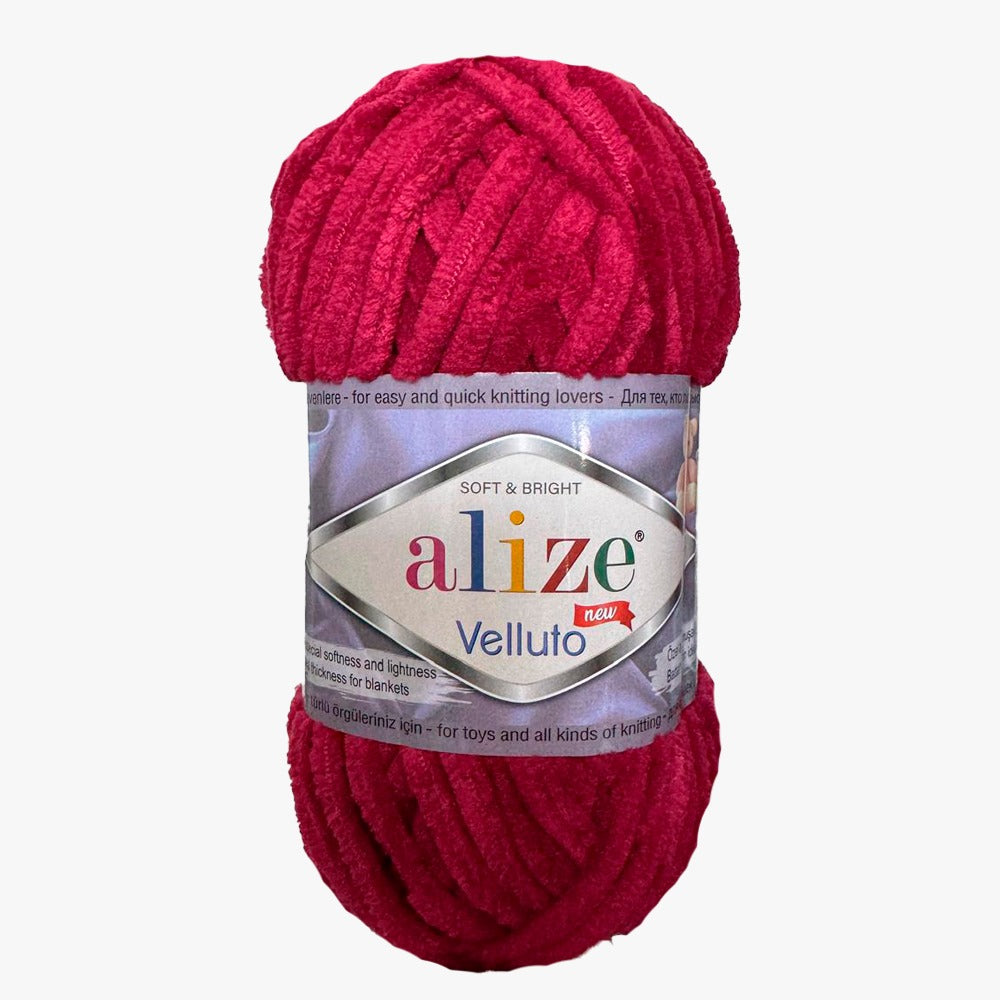 Velluto, marca Alize, MADEJA 100 grs o 68 mts ⭐