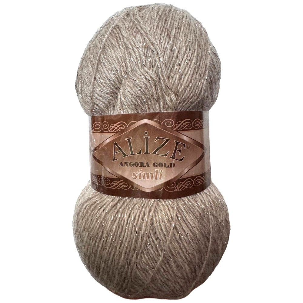 Angora Gold Simli, marca Alize, MADEJA 100 grs o 500 mts ⭐