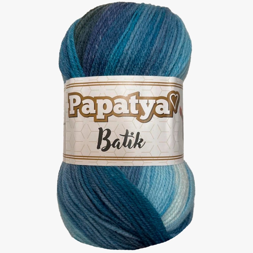 Estambre Papatya Batik, Marca Sweet Crochet, MADEJA con 100g ⭐