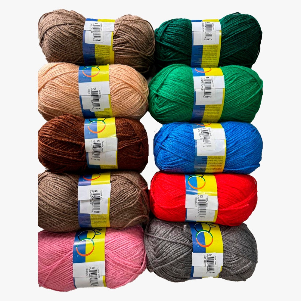 PAQUETE  Tamm 2000, marca Tamm, de 10 madejas 100g con 260m