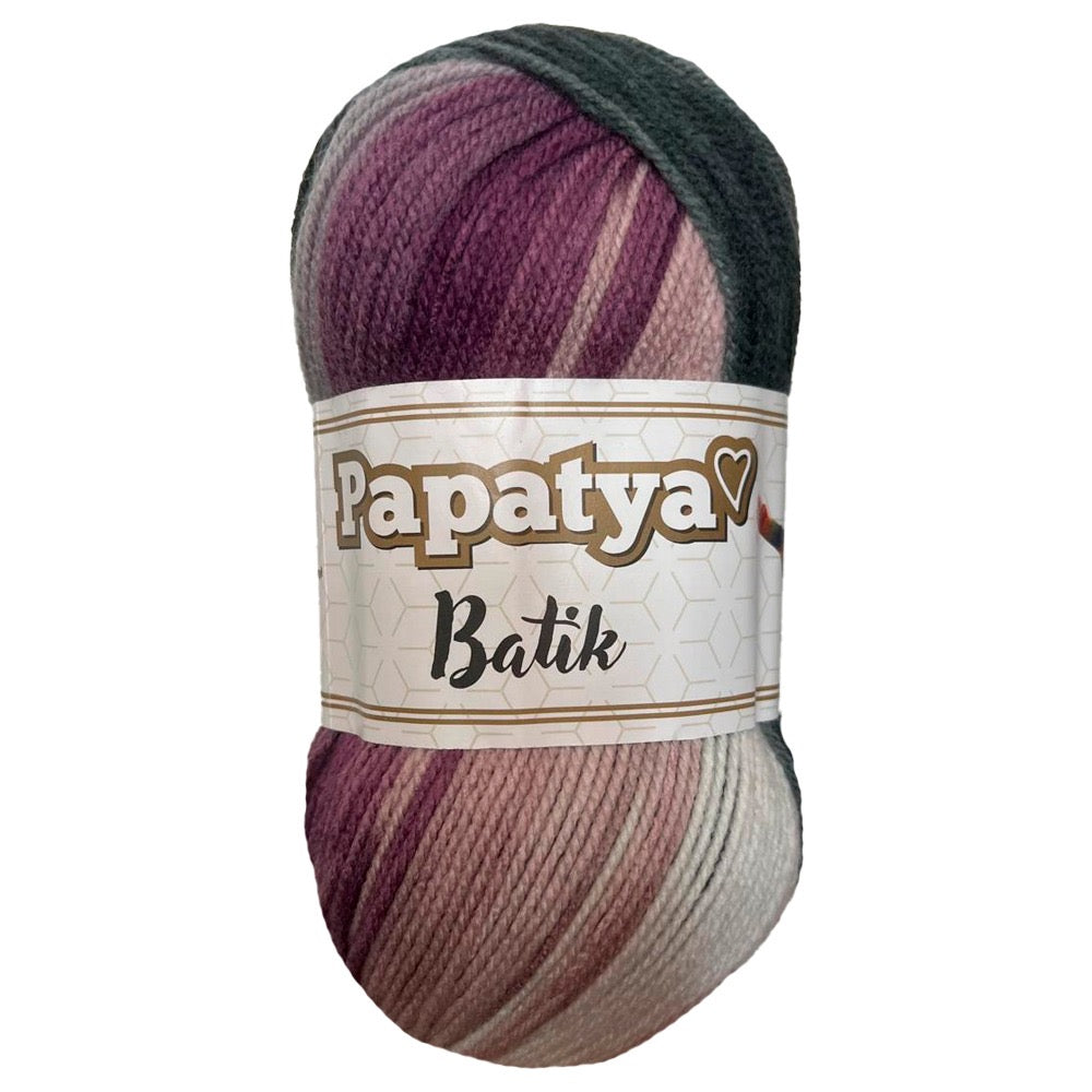 Estambre Papatya Batik, Marca Sweet Crochet, MADEJA con 100g ⭐