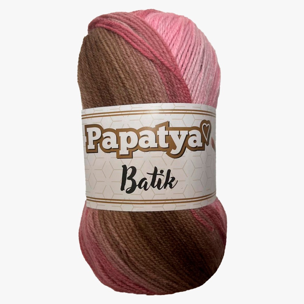 Estambre Papatya Batik, Marca Sweet Crochet, MADEJA con 100g ⭐