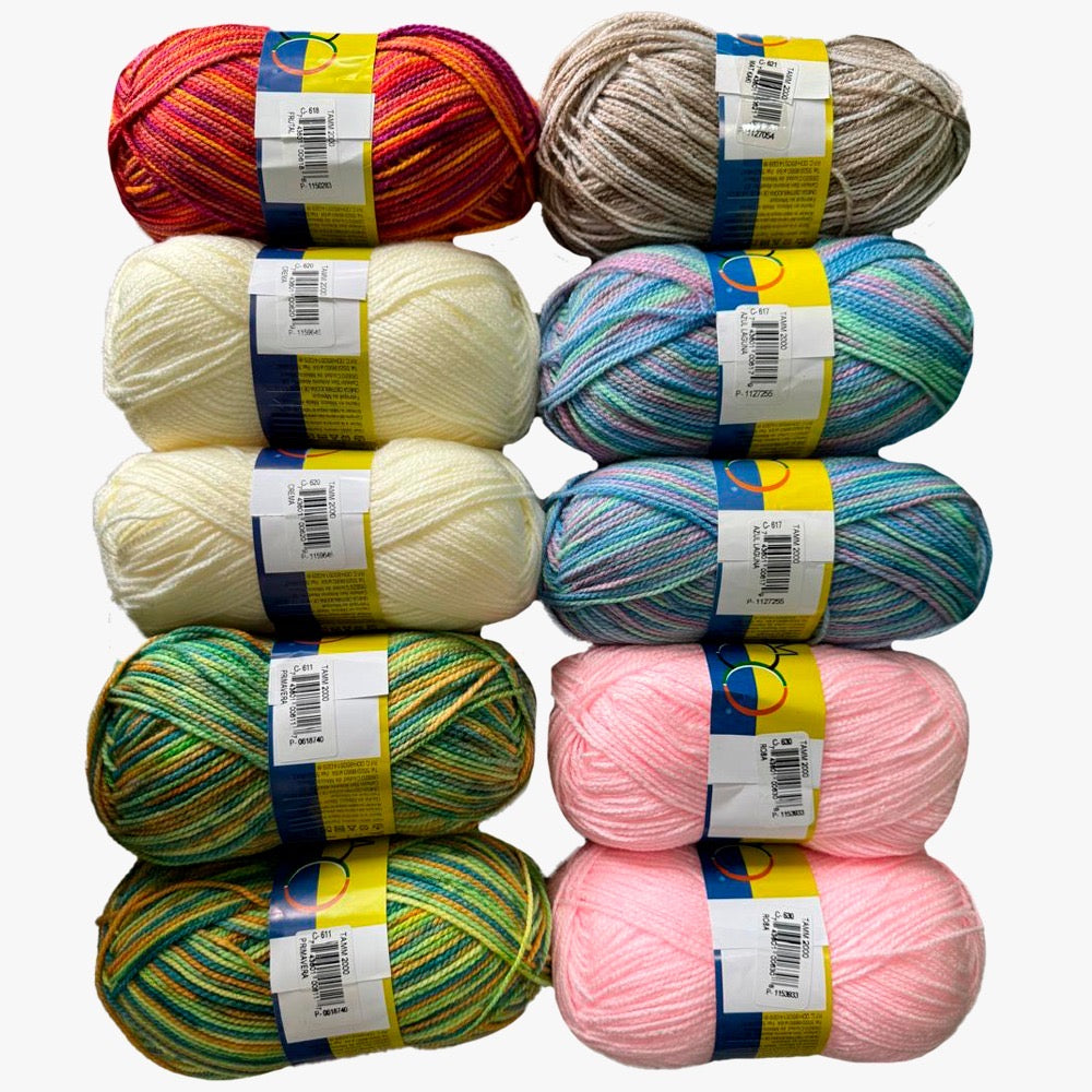 PAQUETE  Tamm 2000, marca Tamm, de 10 madejas 100g con 260m