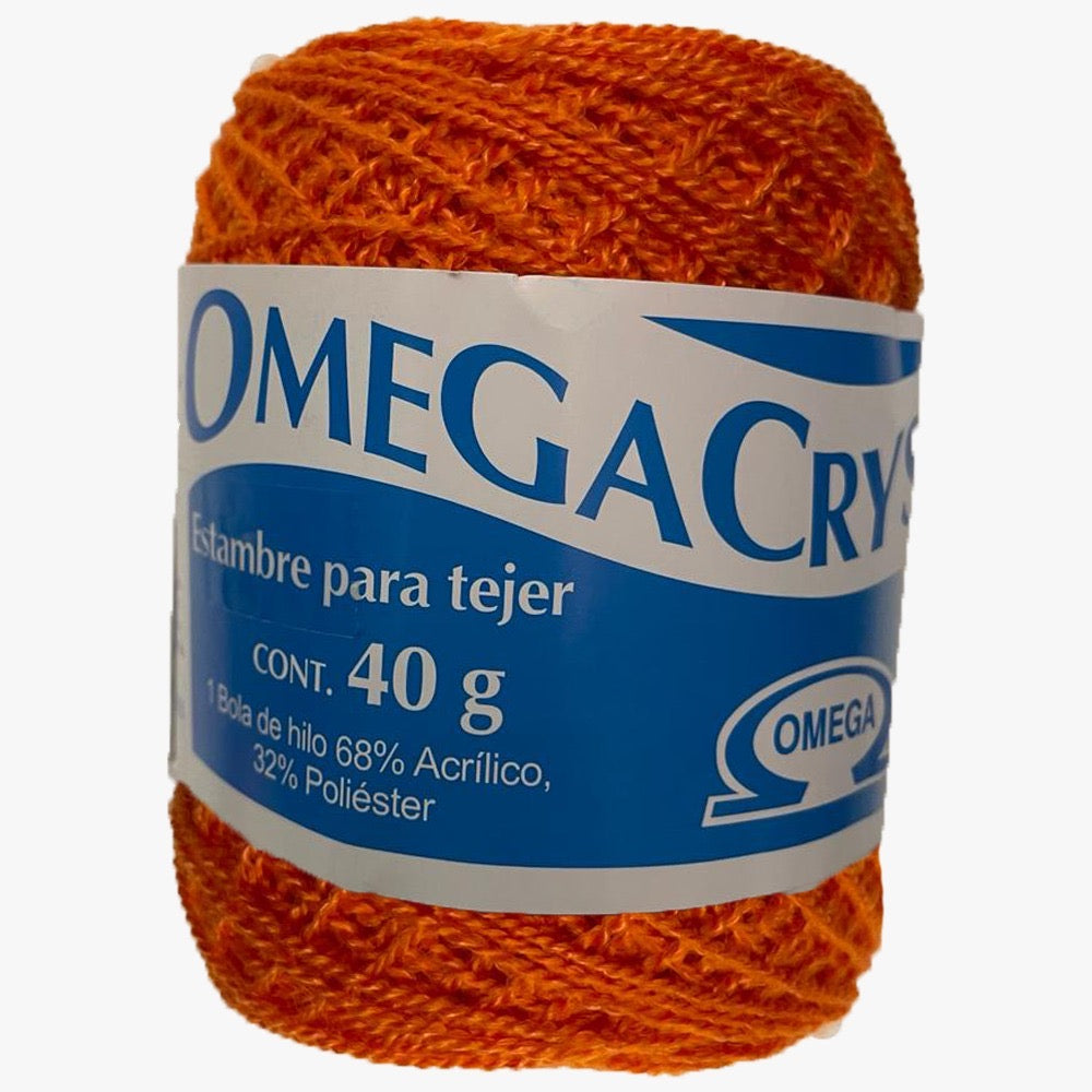Hilo Omegacrys, PAQUETE 12 madejas de 40gr, marca Omega
