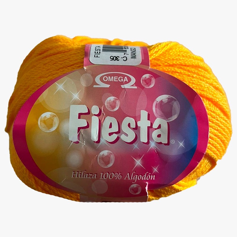 Hilaza Fiesta, marca Omega, BOLSA con 5 madejas de 100g con 170m