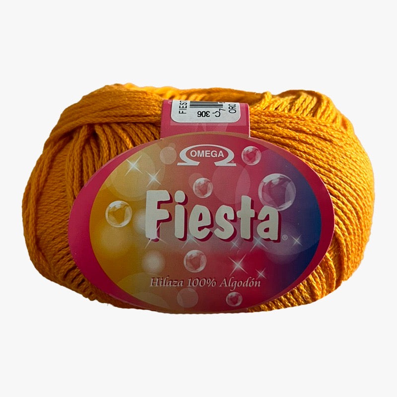 Hilaza Fiesta, marca Omega, BOLSA con 5 madejas de 100g con 170m