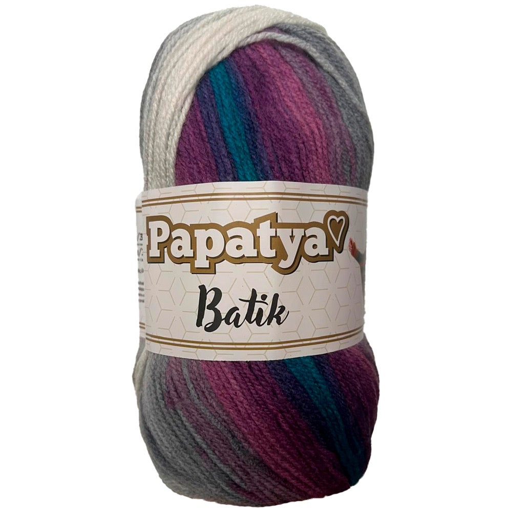Estambre Papatya Batik, Marca Sweet Crochet, MADEJA con 100g ⭐