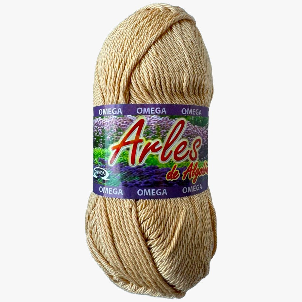 Hilaza Arles, marca Omega, BOLSA con 5 madejas de 100g con 120m