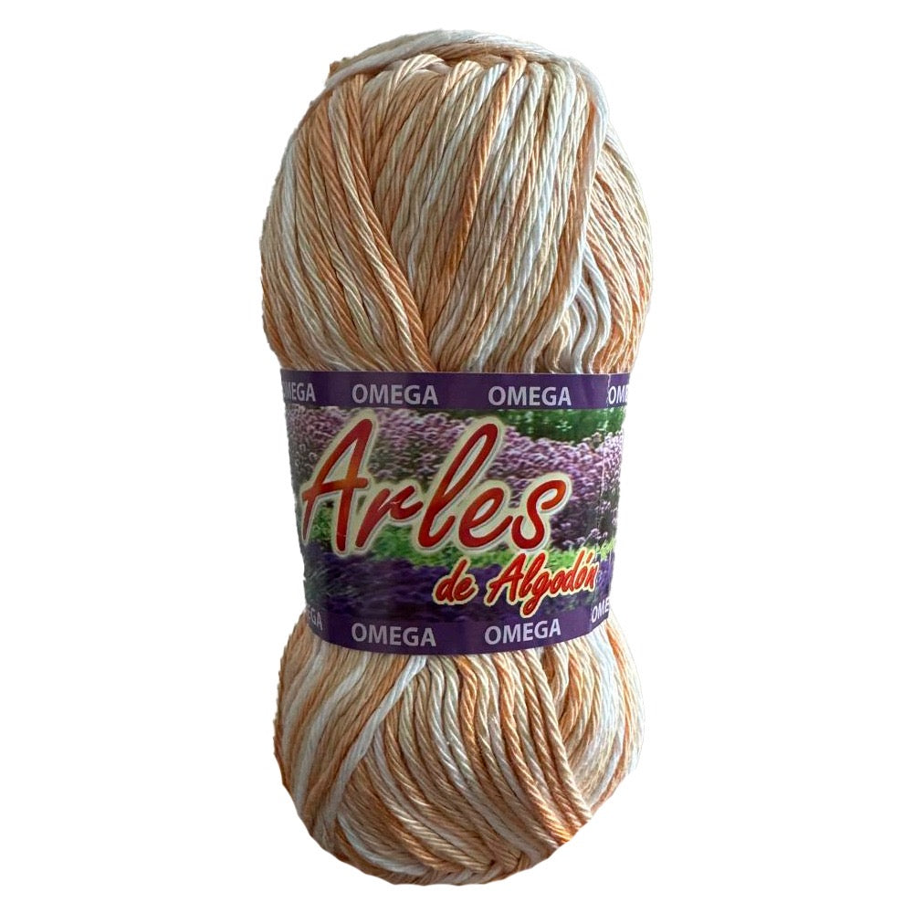 Hilaza Arles, marca Omega, BOLSA con 5 madejas de 100g con 120m