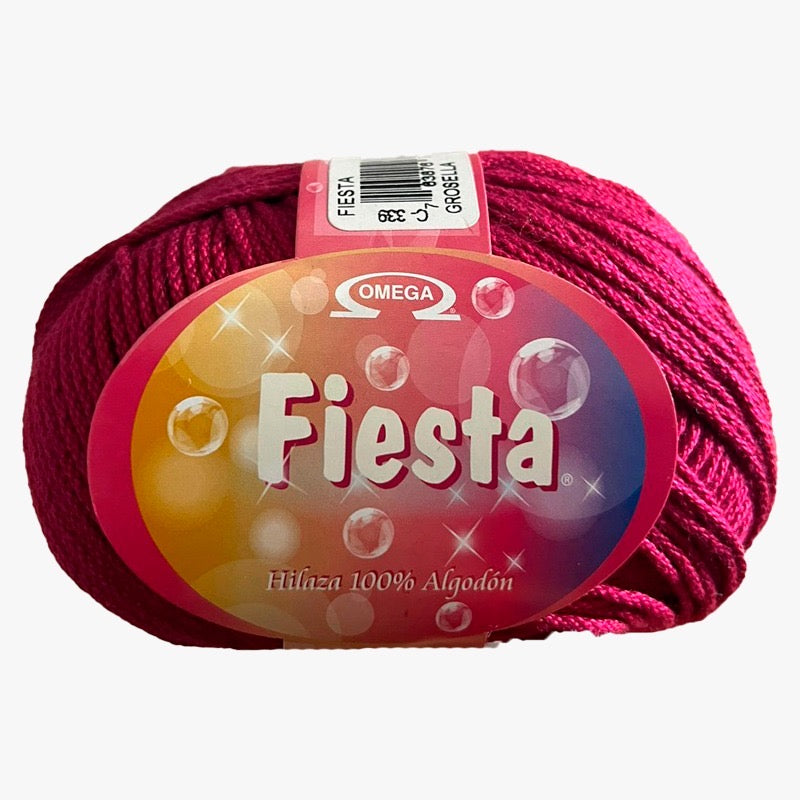 Hilaza Fiesta, marca Omega, BOLSA con 5 madejas de 100g con 170m