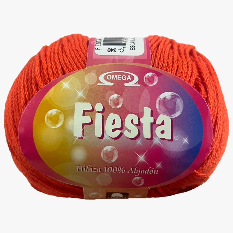 Hilaza Fiesta, marca Omega, BOLSA con 5 madejas de 100g con 170m