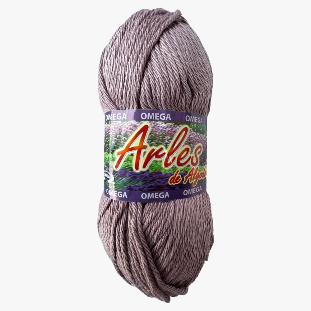 Hilaza Arles, marca Omega, BOLSA con 5 madejas de 100g con 120m