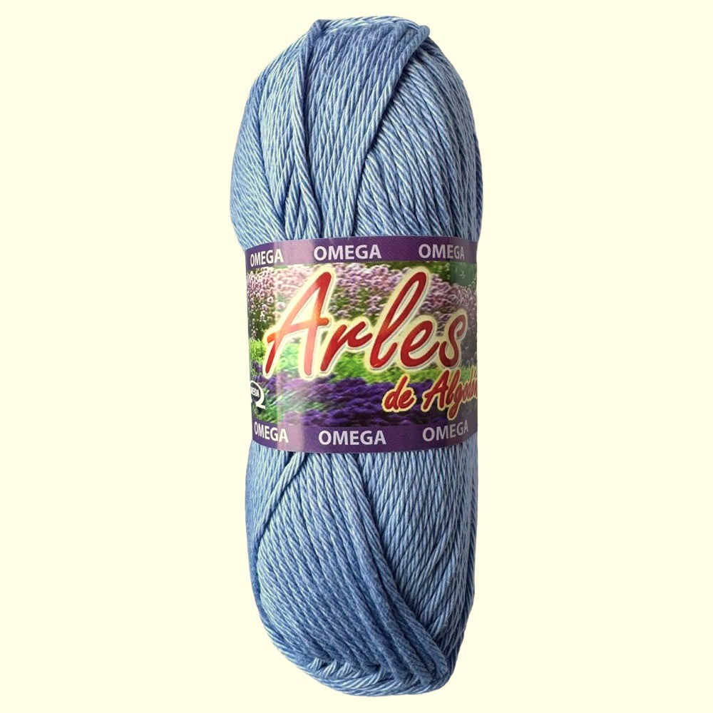 Hilaza Arles, marca Omega, BOLSA con 5 madejas de 100g con 120m