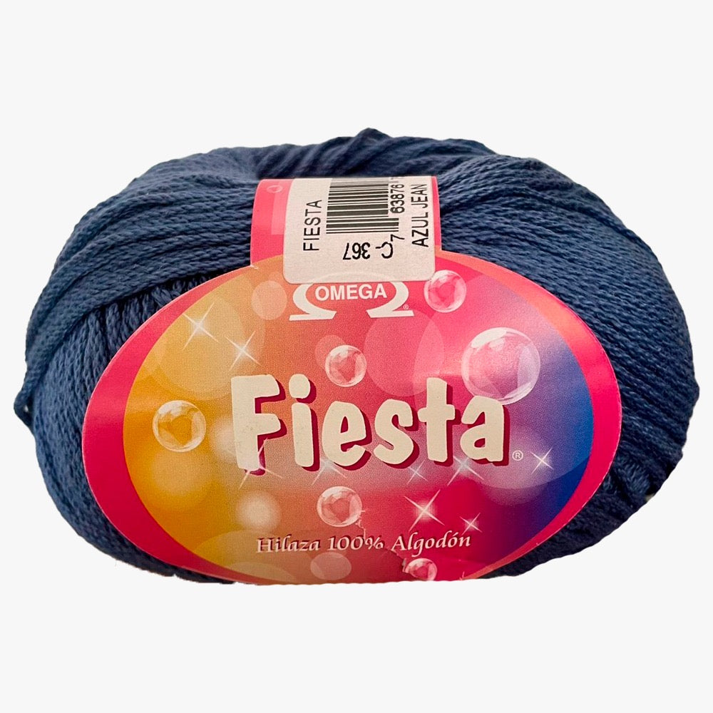 Hilaza Fiesta, marca Omega, BOLSA con 5 madejas de 100g con 170m