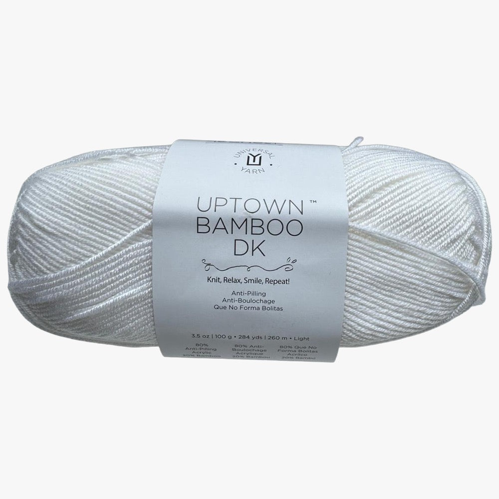 Estambre Uptown Bamboo DK, marca Universal Yarns, MADEJA de 100g con 260m ⭐
