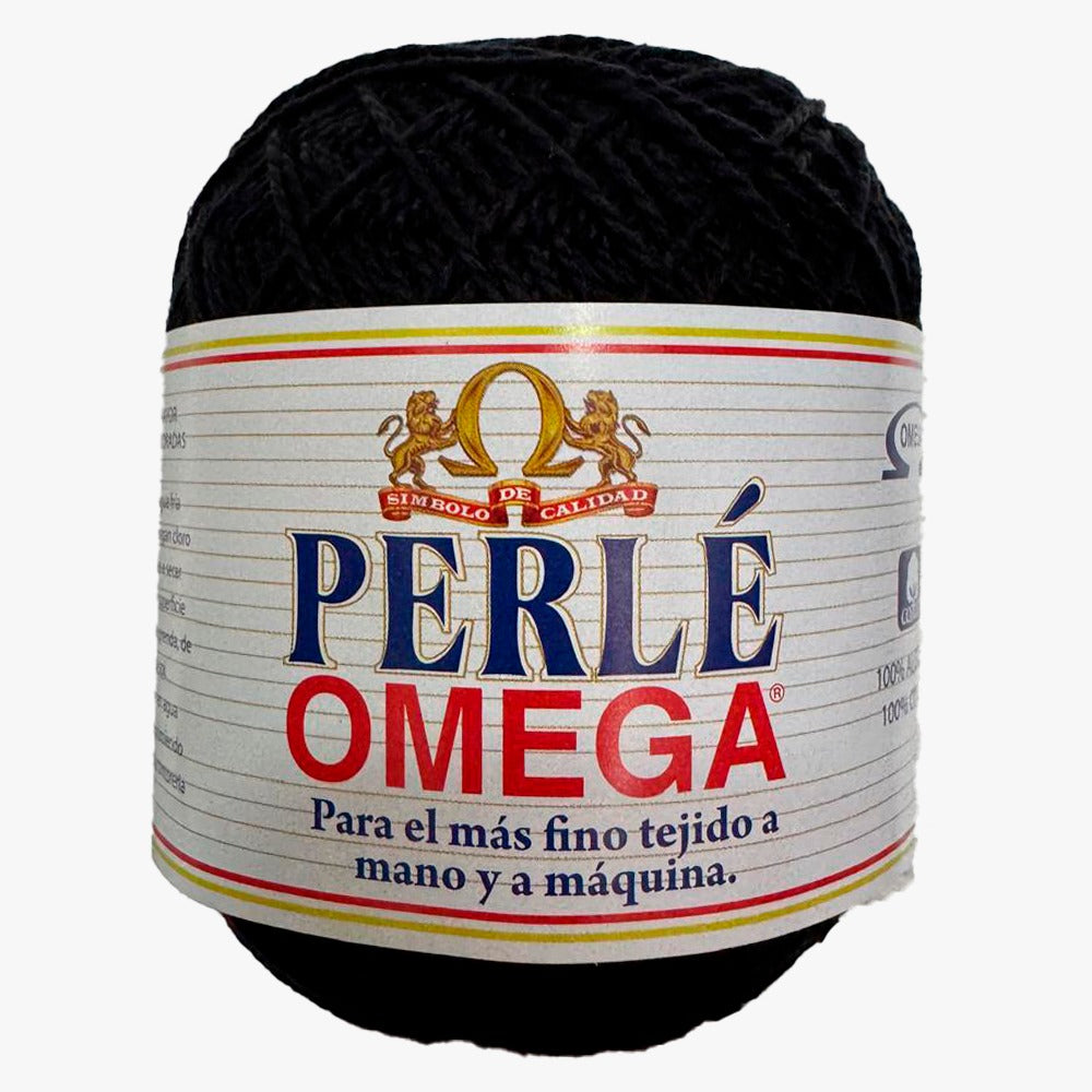 Hilaza Perle No. 5, marca Omega, CAJA con 4 madejas de 50g con 163m