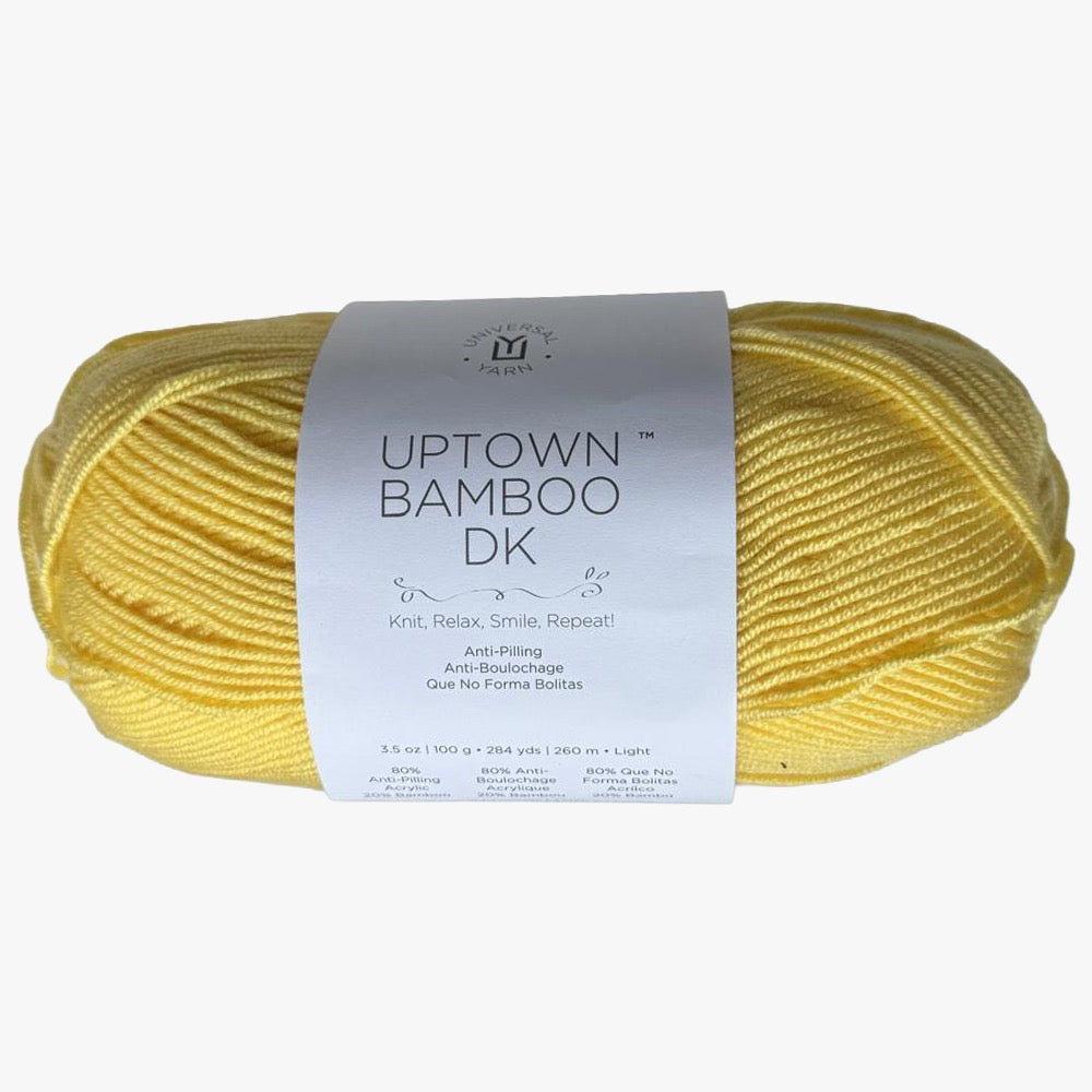 Estambre Uptown Bamboo DK, marca Universal Yarns, MADEJA de 100g con 260m ⭐