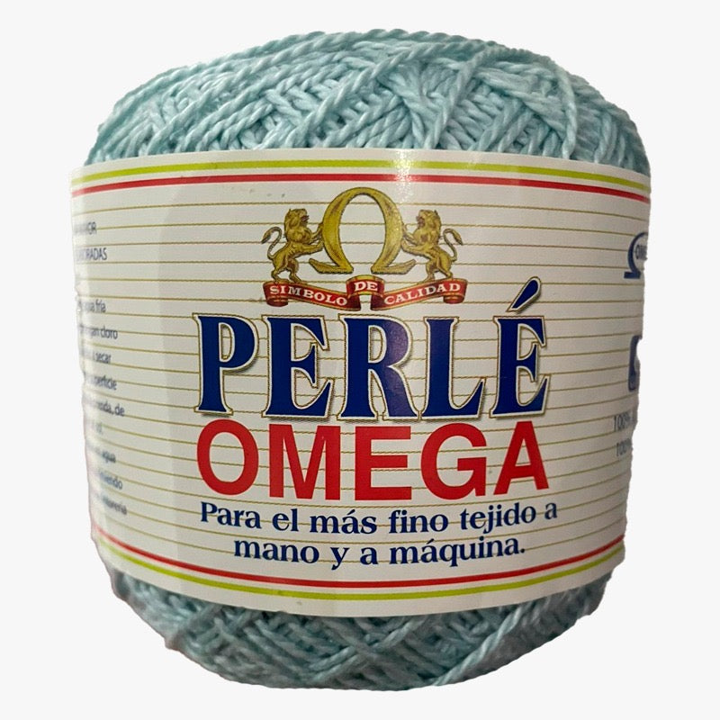 Hilaza Perle No. 5, marca Omega, CAJA con 4 madejas de 50g con 163m