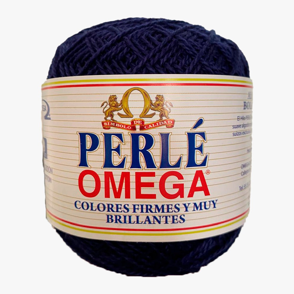 Hilaza Perle No. 5, marca Omega, CAJA con 4 madejas de 50g con 163m