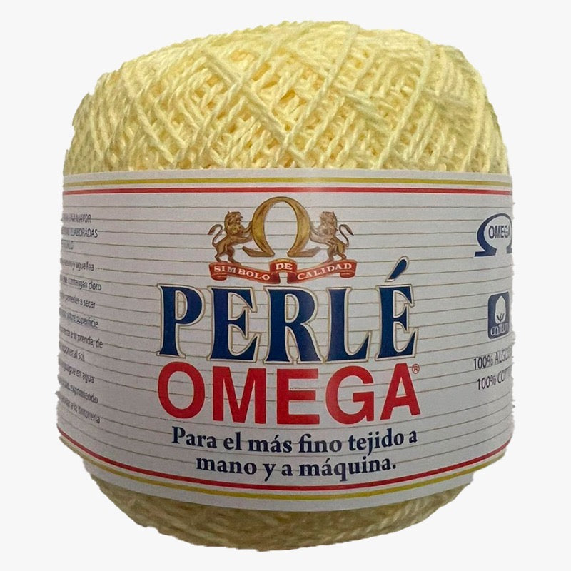 Hilaza Perle No. 5, marca Omega, CAJA con 4 madejas de 50g con 163m