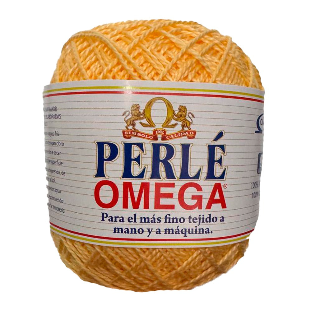 Hilaza Perle No. 5, marca Omega, CAJA con 4 madejas de 50g con 163m