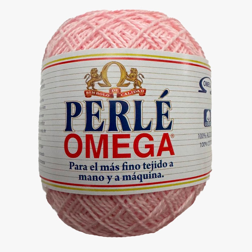 Hilaza Perle No. 5, marca Omega, CAJA con 4 madejas de 50g con 163m