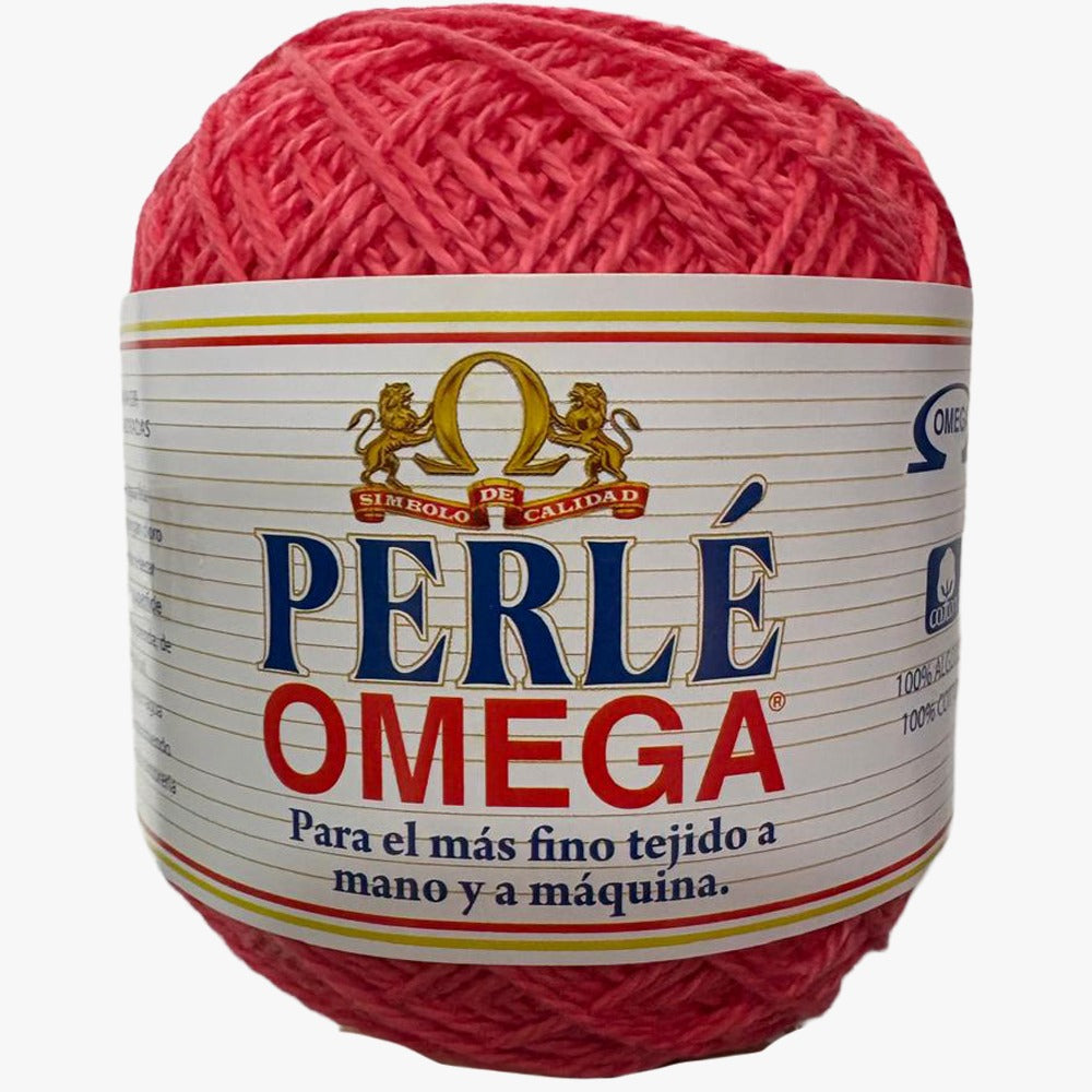 Hilaza Perle No. 5, marca Omega, CAJA con 4 madejas de 50g con 163m