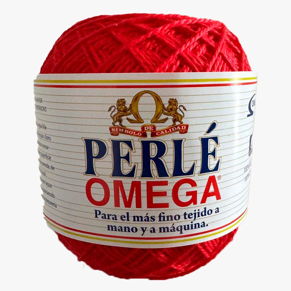 Hilaza Perle No. 5, marca Omega, CAJA con 4 madejas de 50g con 163m