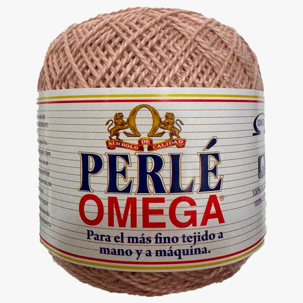 Hilaza Perle No. 5, marca Omega, CAJA con 4 madejas de 50g con 163m