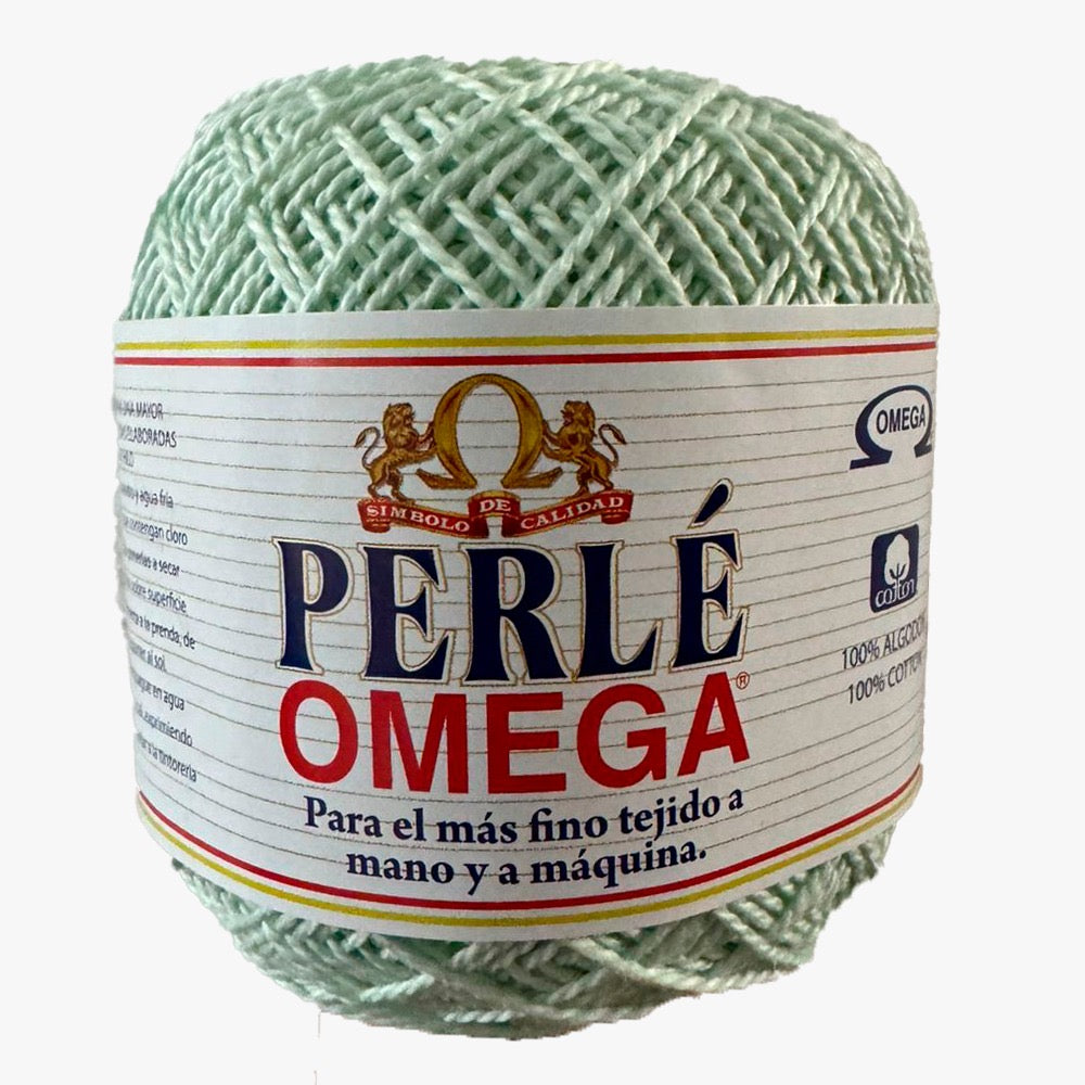Hilaza Perle No. 5, marca Omega, CAJA con 4 madejas de 50g con 163m