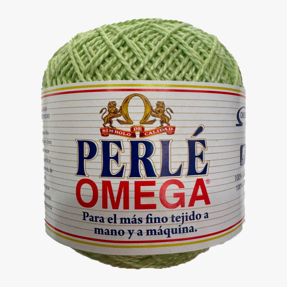 Hilaza Perle No. 5, marca Omega, CAJA con 4 madejas de 50g con 163m