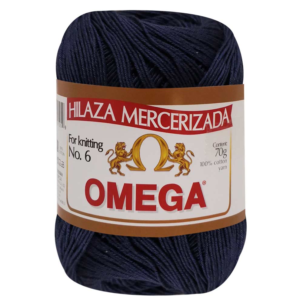 Hilaza Omega No. 6, marca Omega, CAJA con 4 madejas de 70g con 280m
