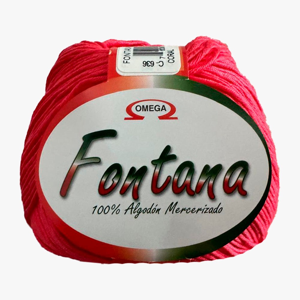 Hilaza Fontana, marca Omega, BOLSA con 5 madejas de 100g con 170m