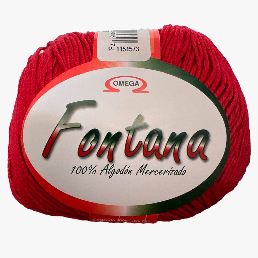 Hilaza Fontana, marca Omega, BOLSA con 5 madejas de 100g con 170m