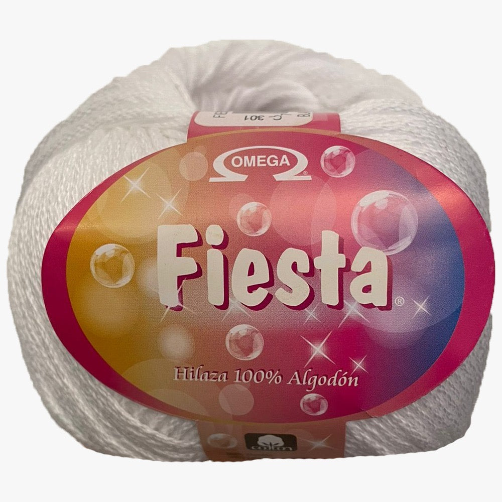 Hilaza Fiesta, marca Omega, BOLSA con 5 madejas de 100g con 170m
