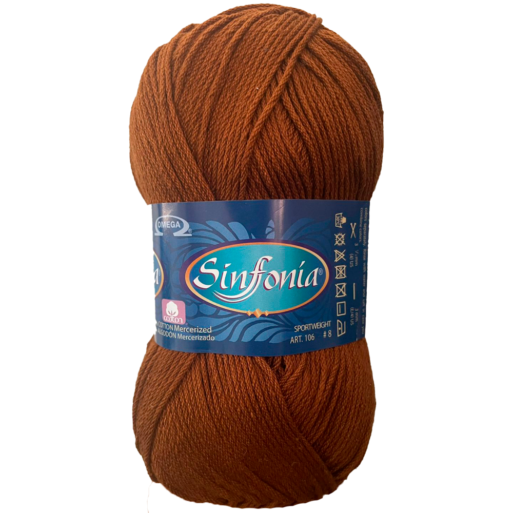 Hilaza Sinfonía, marca Omega, MADEJA de 100g con 212m  ⭐