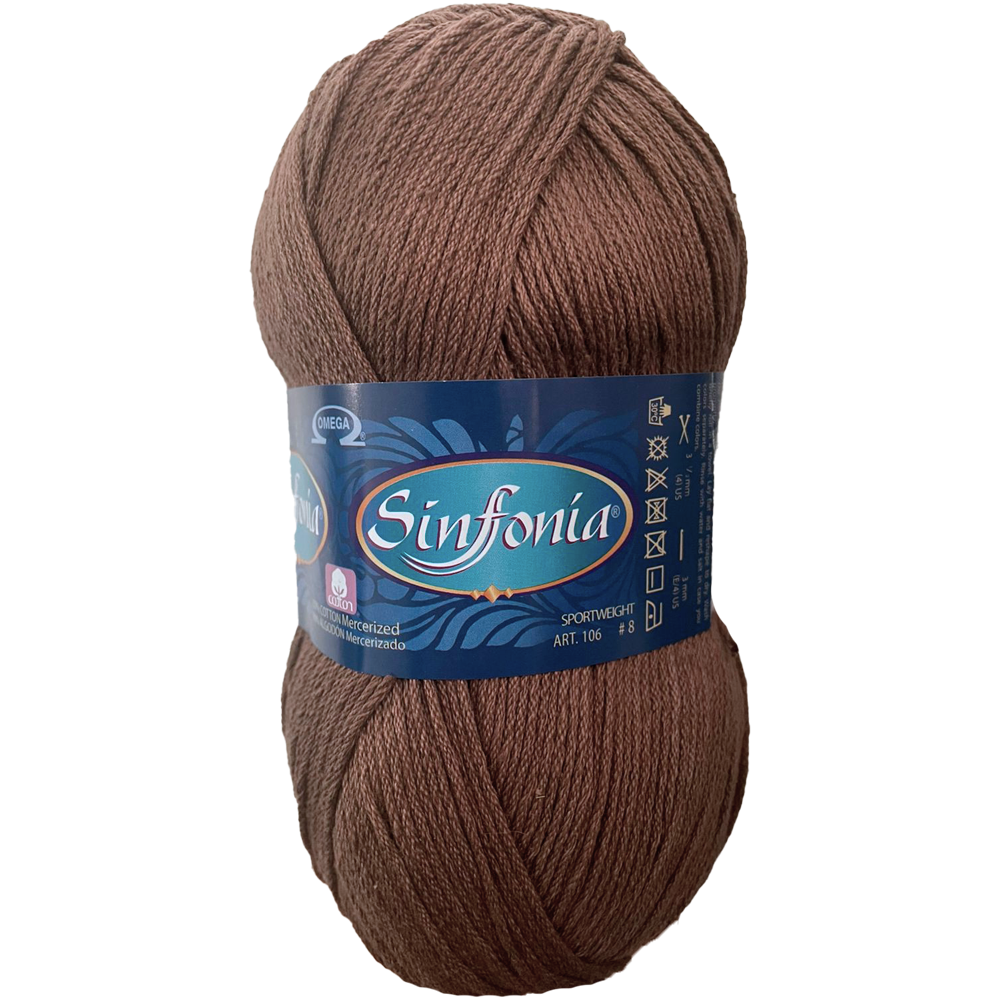 Hilaza Sinfonía, marca Omega, MADEJA de 100g con 212m  ⭐