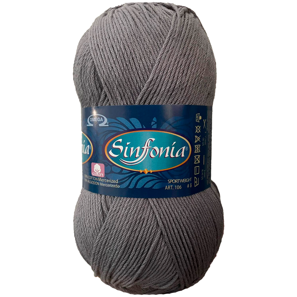 Hilaza Sinfonía, marca Omega, MADEJA de 100g con 212m  ⭐