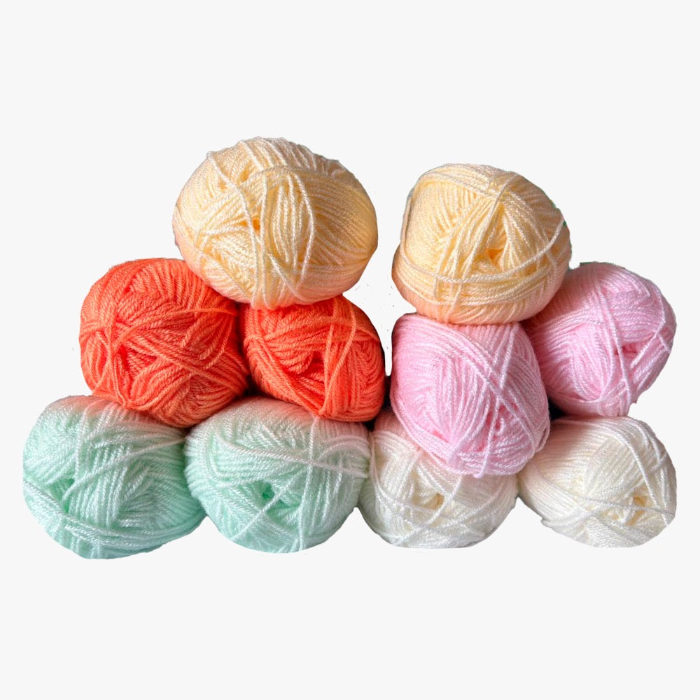 PAQUETE colores varios Bebé Tamm - bolsa 10 o 12 madejas de 50 gramos