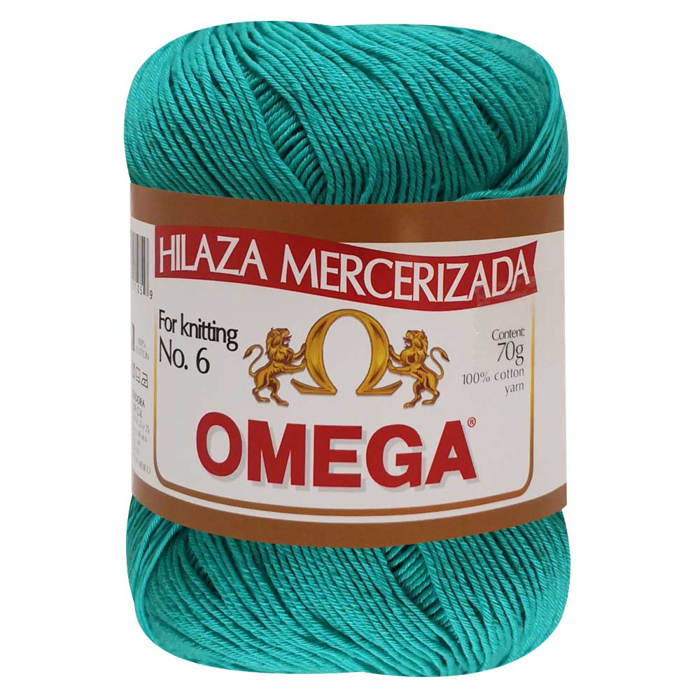 Hilaza Omega No. 6, marca Omega, MADEJA de 70g con 280m  ⭐