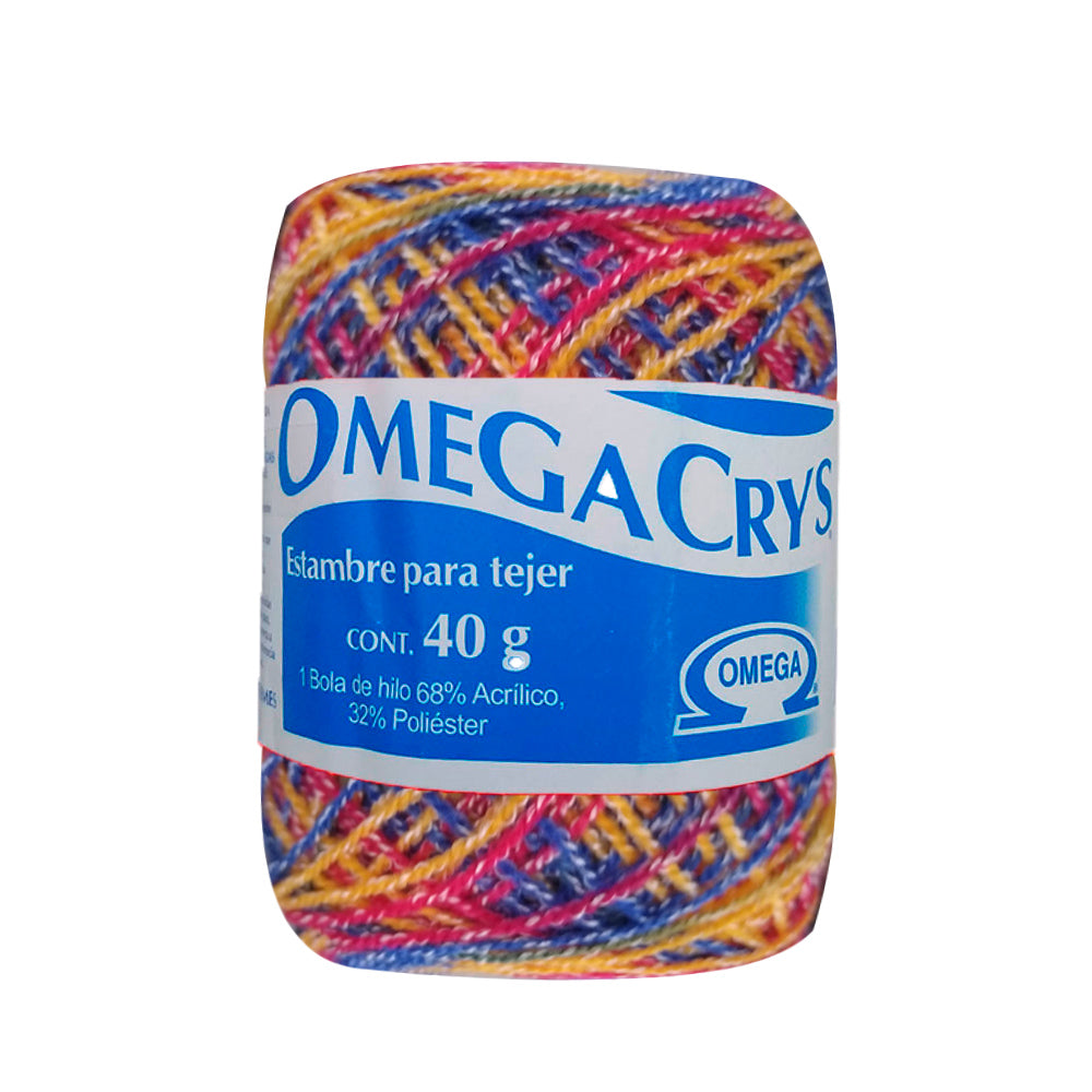 Hilo Omegacrys, PAQUETE 12 madejas de 40gr, marca Omega