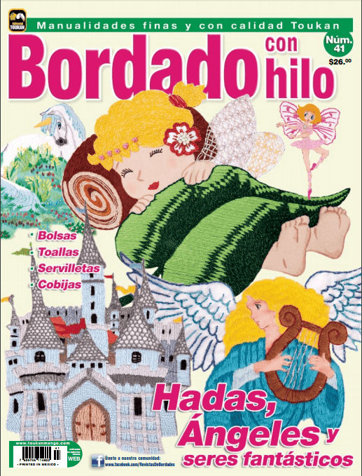 Bordado con Hilo 41 - Hadas, ÌÁngeles y seres fantÌÁsticos - Formato Digital - ToukanMango