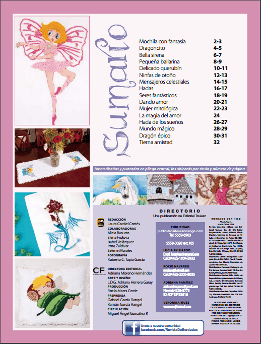 Bordado con Hilo 41 - Hadas, ÌÁngeles y seres fantÌÁsticos - Formato Digital - ToukanMango